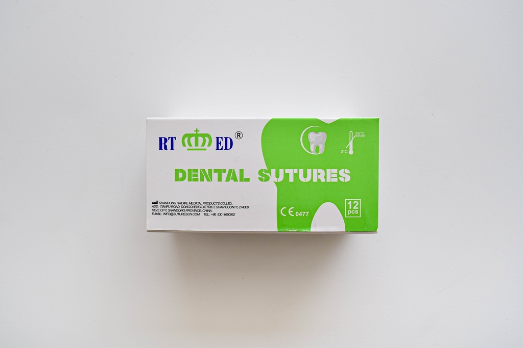 SUTURA DE NYLON 4/0.75cm LONGITUD- AGUJA 3/8 DE CÍRCULO Y 19mm LARGO