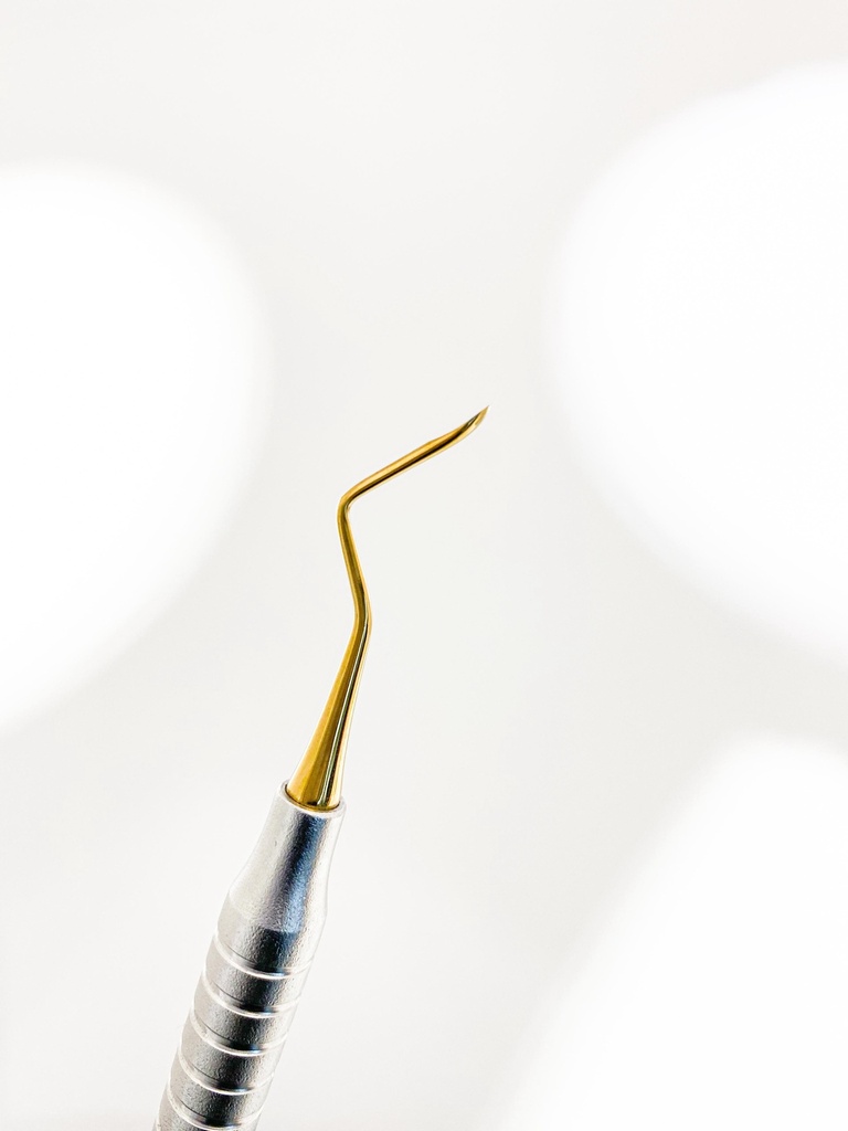 TUNELIZADOR ACODADO VESTIBULAR PLATEADO Y DORADO