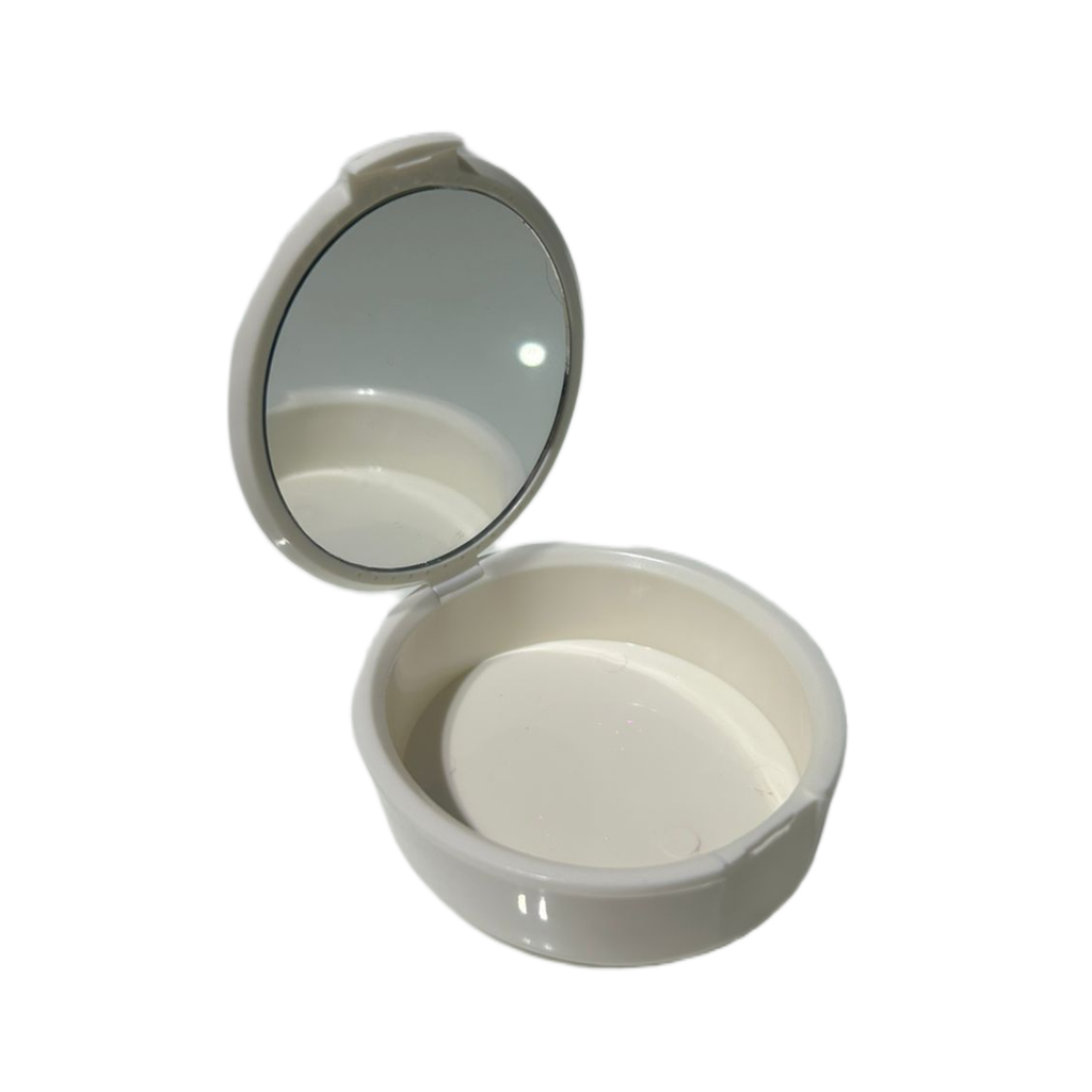 CAJA PORTA ALINEADORES BLANCA CON ESPEJO