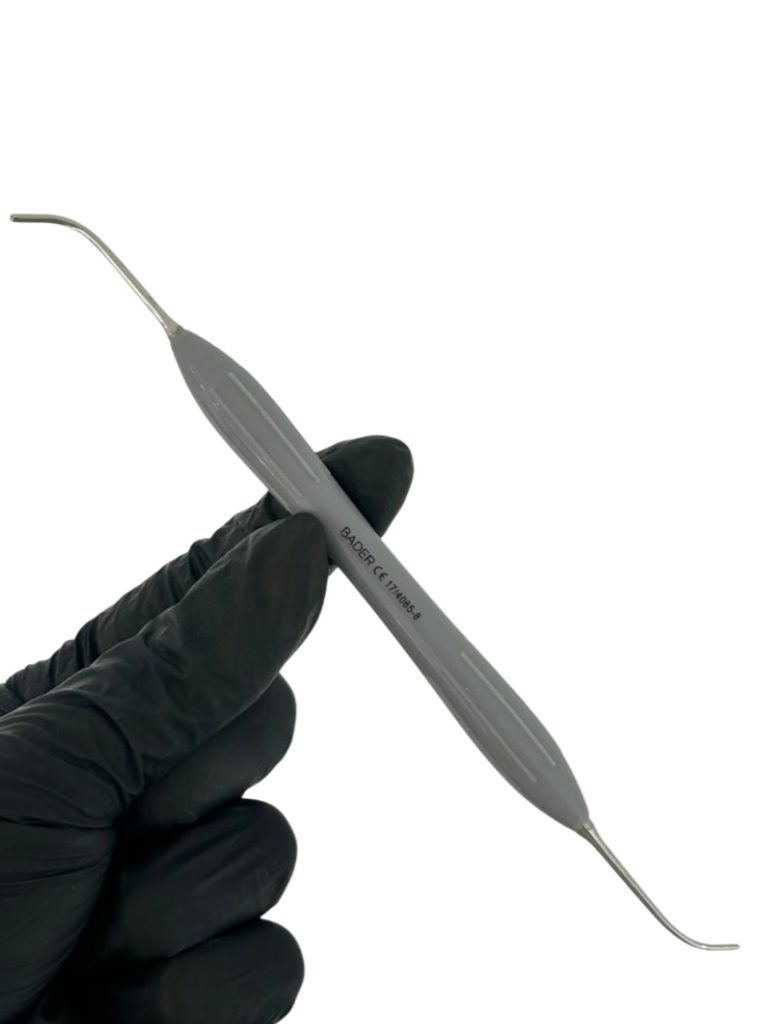 ESPÁTULA PARA COMPOSITE DE MANGO SILICONADO GRIS