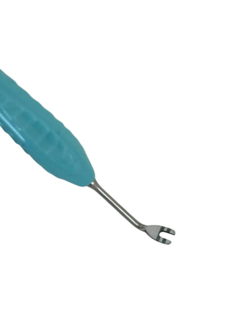 ESPÁTULA PARA COMPOSITE DE MANGO SILICONADO TURQUESA