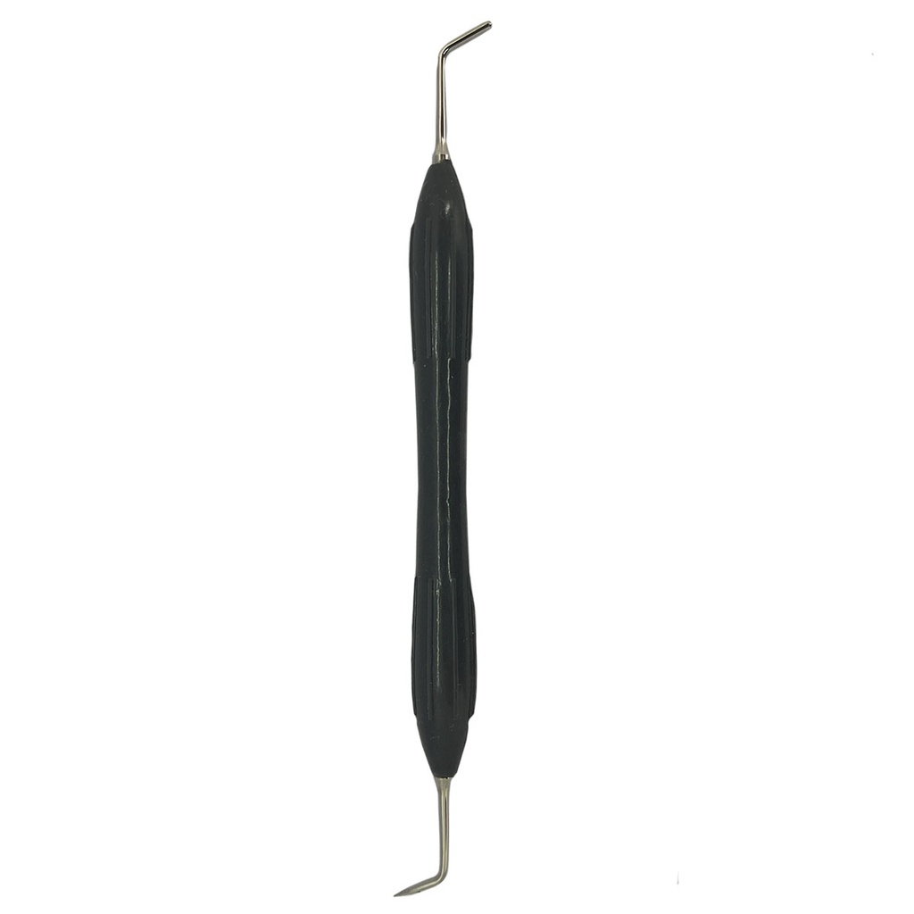 ESPÁTULA PARA COMPOSITE DE MANGO SILICONADO NEGRO
