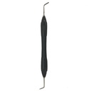 ESPÁTULA PARA COMPOSITE DE MANGO SILICONADO NEGRO