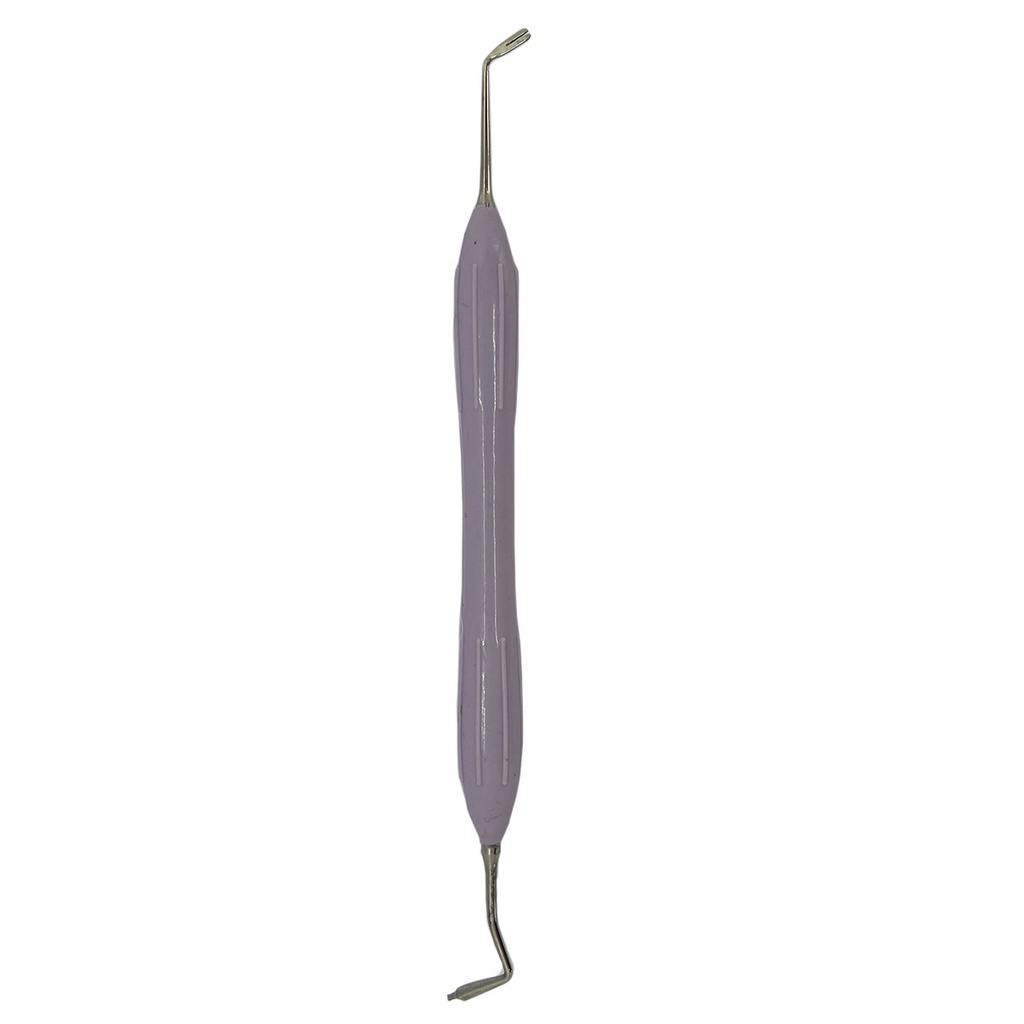 ESPÁTULA PARA COMPOSITE DE MANGO SILICONADO LILA