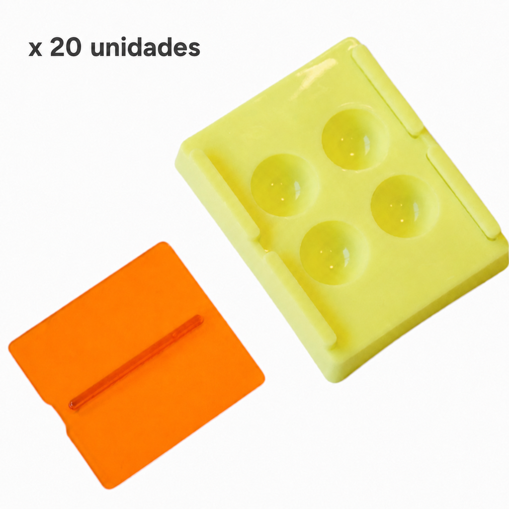 CAJA FOTO RESISTENTE PARA COMPOSITE AMARILLA x20uds