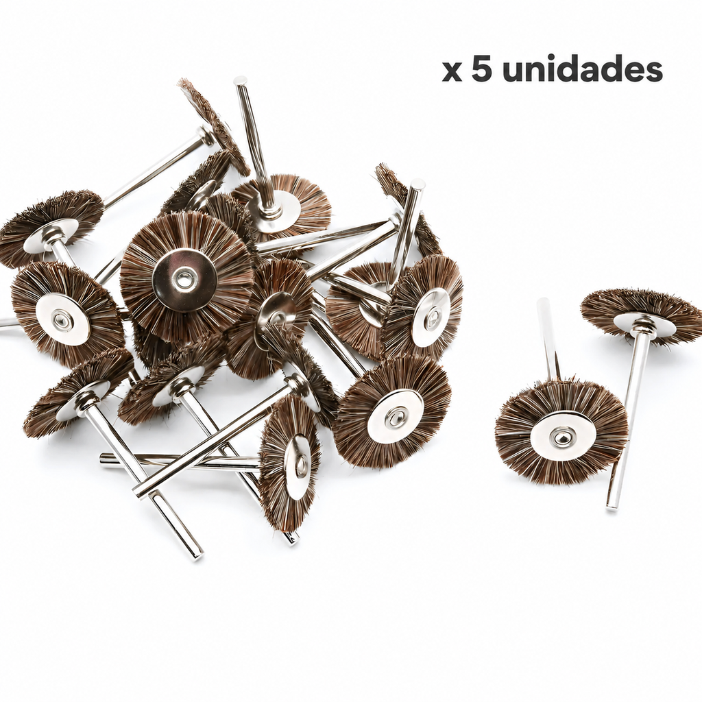 ANILLO DE PELO OSCURO PARA PROTESIS DENTAL x 5 uds