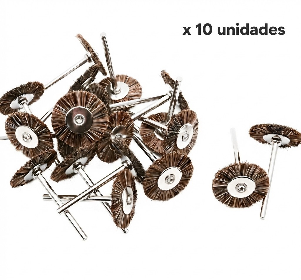 ANILLO DE PELO OSCURO PARA PROTESIS DENTAL x 10 uds
