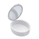 CAJA PORTA ALINEADORES BLANCA CON ESPEJO