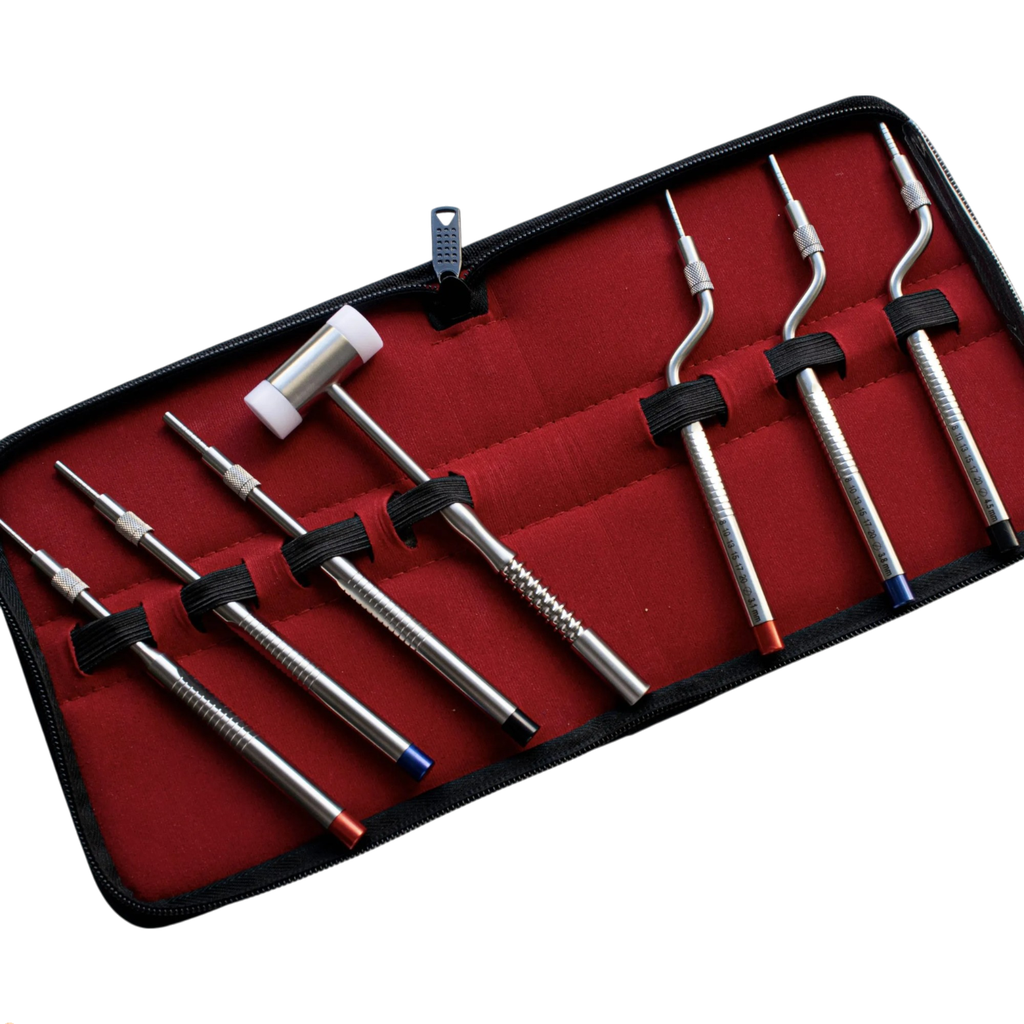 ESTUCHE KIT DE OSTEOTOMOS CON MARTILLO 