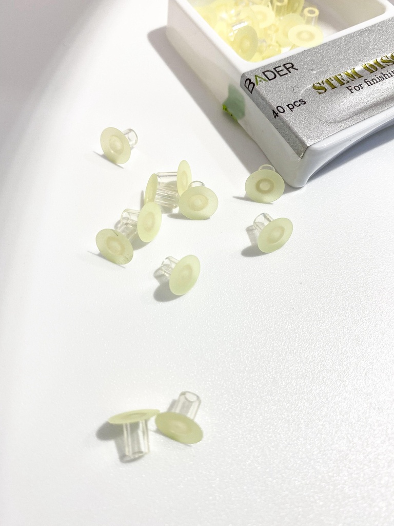 REPOSICIÓN DE DISCOS 8MM AMARILLOS FINISHING X40UDS.