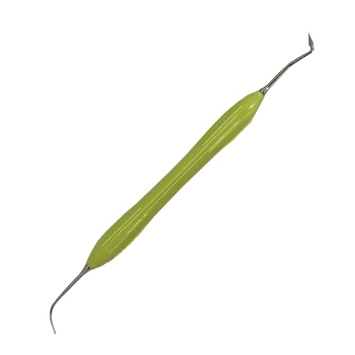 [17/4065-3] ESPÁTULA PARA COMPOSITE DE MANGO SILICONADO VERDE