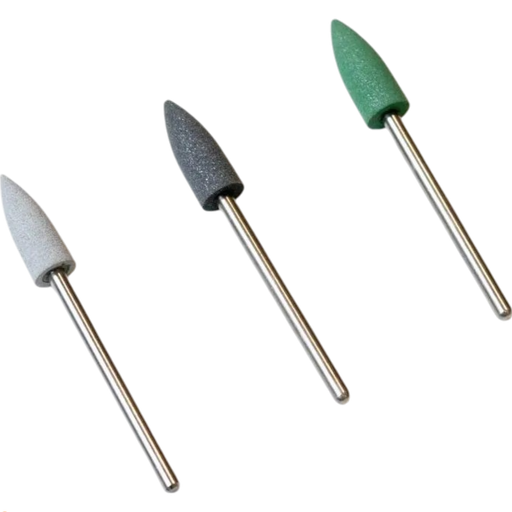 [C0257-2] GOMA PARA PULIR PROTESIS TIPO BALA EN PUNTA Gris