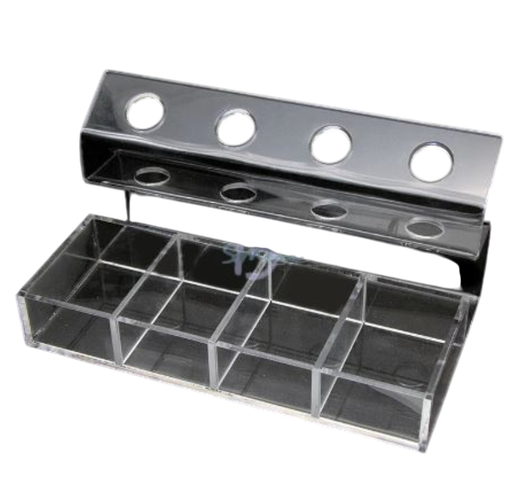 [12/001-4] ORGANIZADOR DE PUNTAS DE SILICONA CON SOPORTE PARA PISTOLA