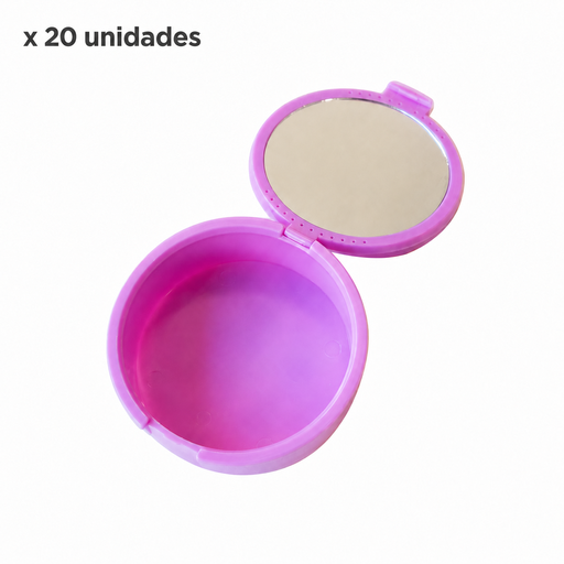 [090610-6x20] CAJA PORTA ALINEADORES CON ESPEJO GRANDE x 20uds