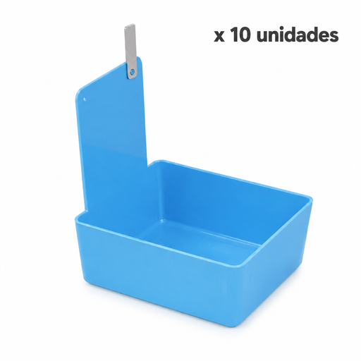 [090615UD-Cx10] GAVETA PARA MODELOS COLOR CELESTE x 10 uds