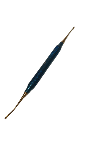 [C0158-1] TUNELIZADOR ACODADO MESIAL AZUL Y DORADO