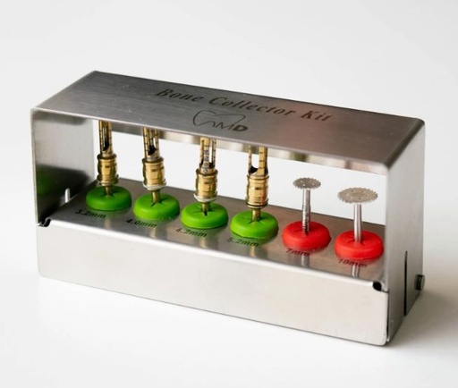 [C0270] KIT DE FRESAS COLECTORAS DESMONTABLES Y DISCOS PARA HUESO AUTOLOGO 