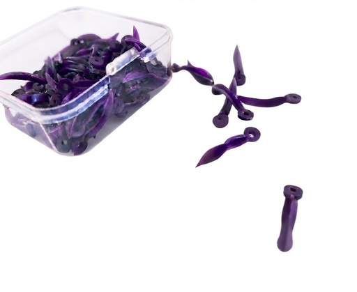 [C0246B] CUÑAS PLASTICAS VIOLETAS (100 UNIDADES)  