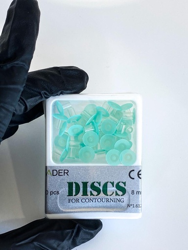 [1612] REPOSICIÓN DE DISCOS 8MM VERDES CONTOURNING X40UDS.